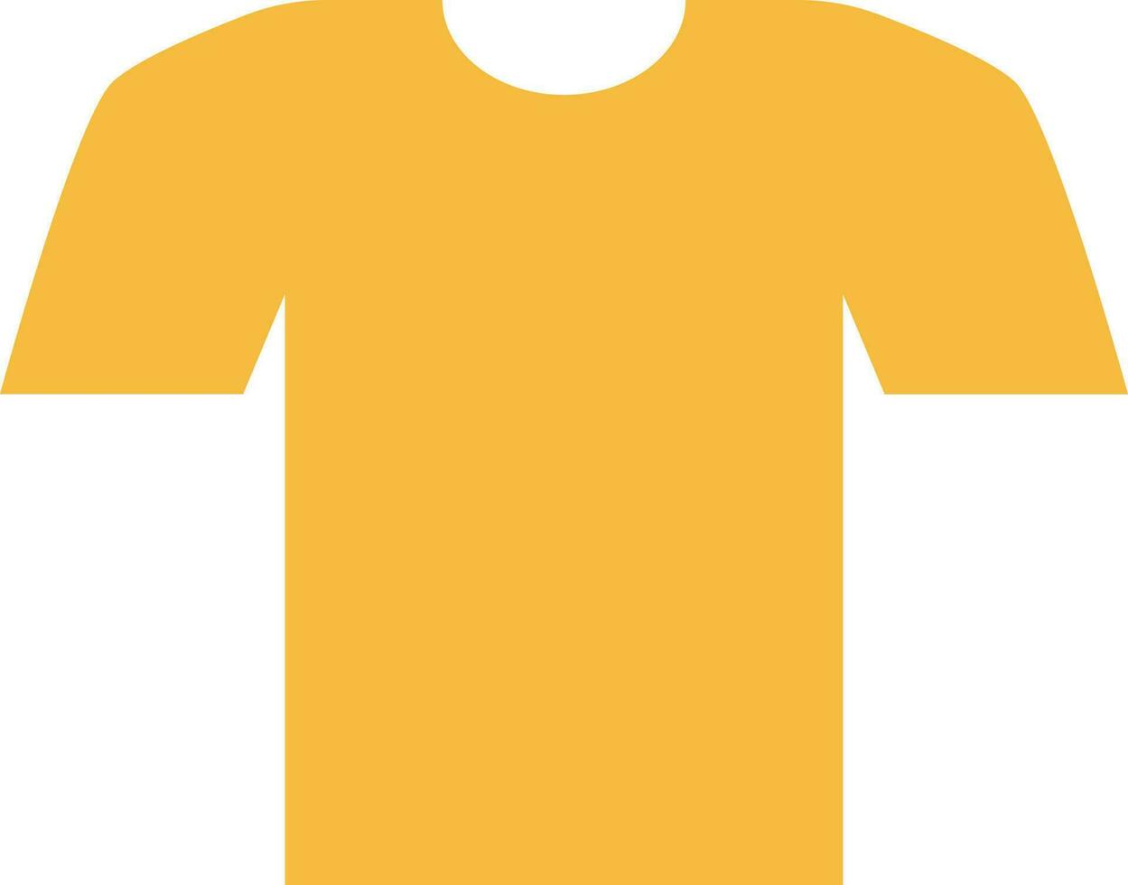Flat Style T-shirt Icon Or Symbol. vector