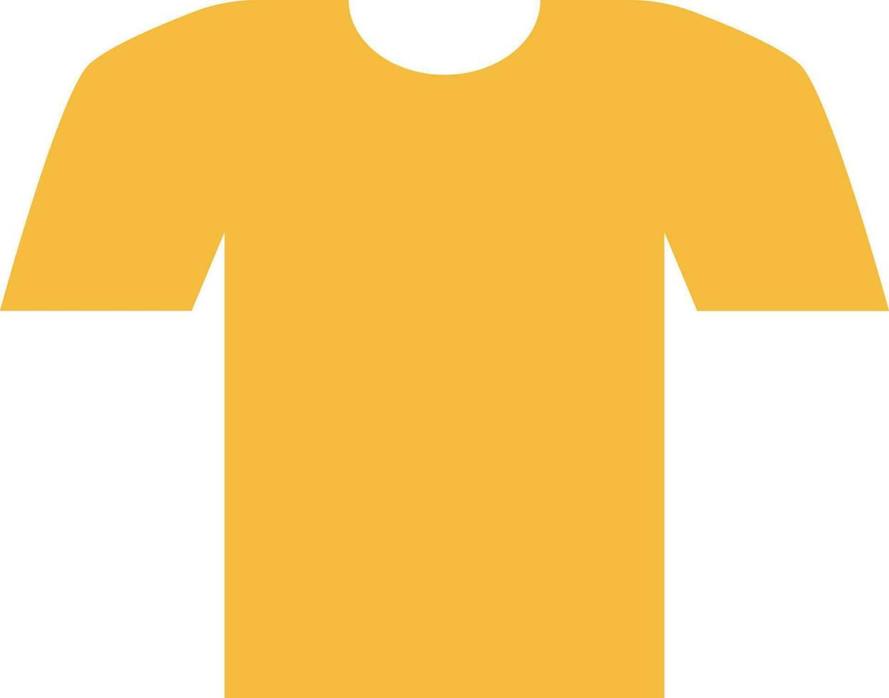 plano estilo camiseta icono o símbolo. vector