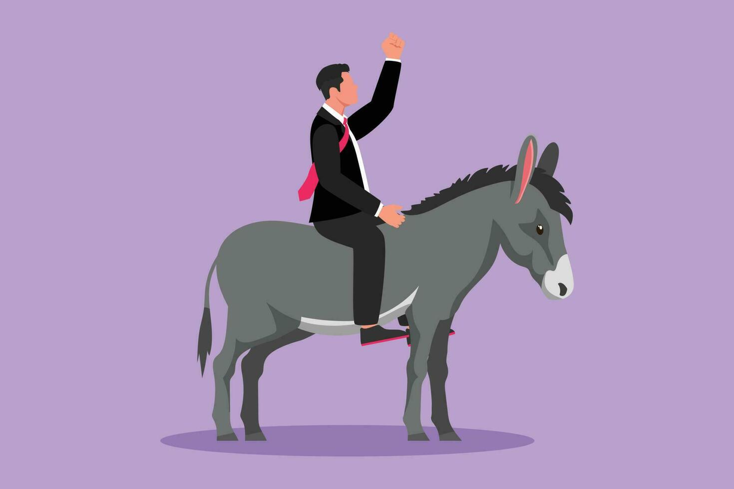 hombre de negocios montando una metáfora de caballo de ajedrez para la  estrategia y la lucha empresarial. estilo de arte de línea continua  17656465 Vector en Vecteezy