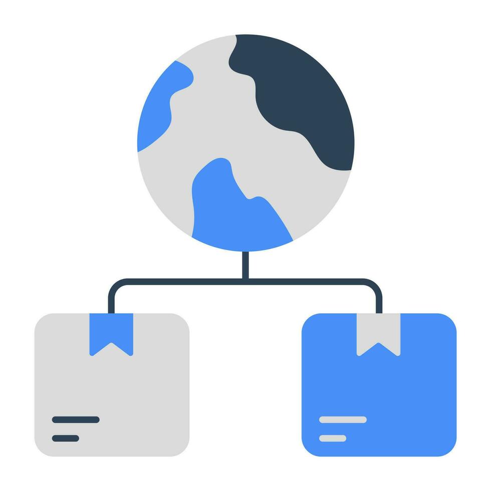 A perfect design icon of global delivery vector