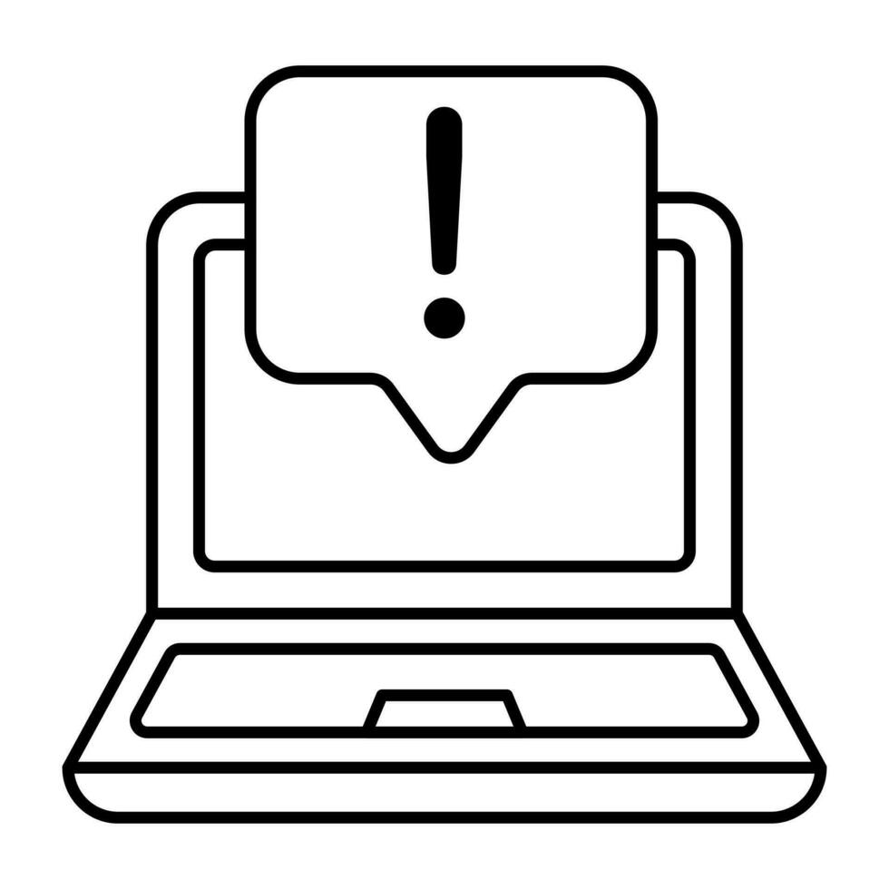 Unique design icon of chat error vector