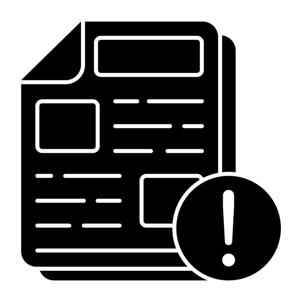 An icon design of file error vector