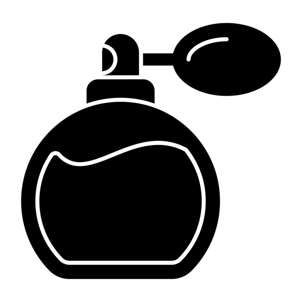 un único diseño icono de perfume vector