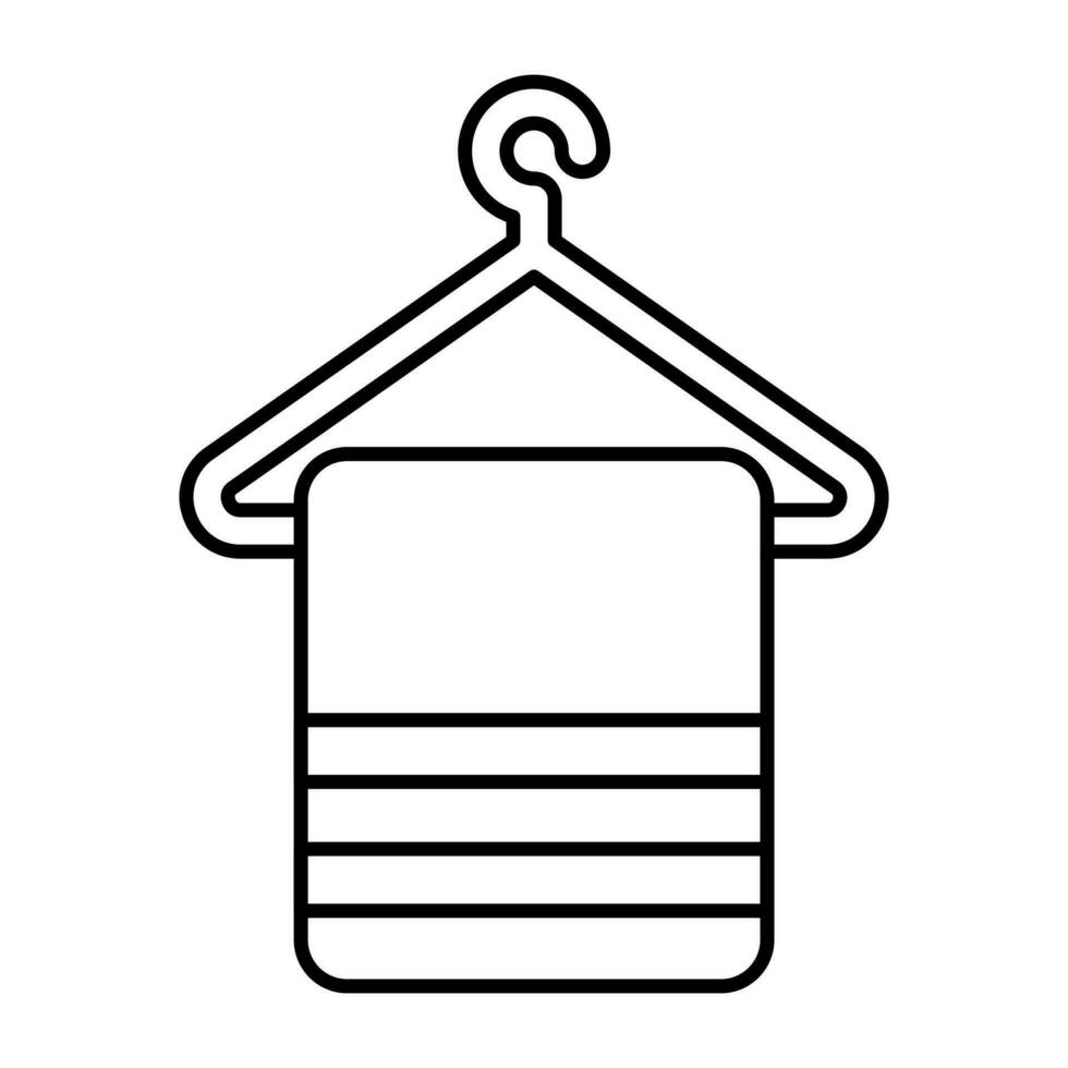 Modern design icon of towel rack vector