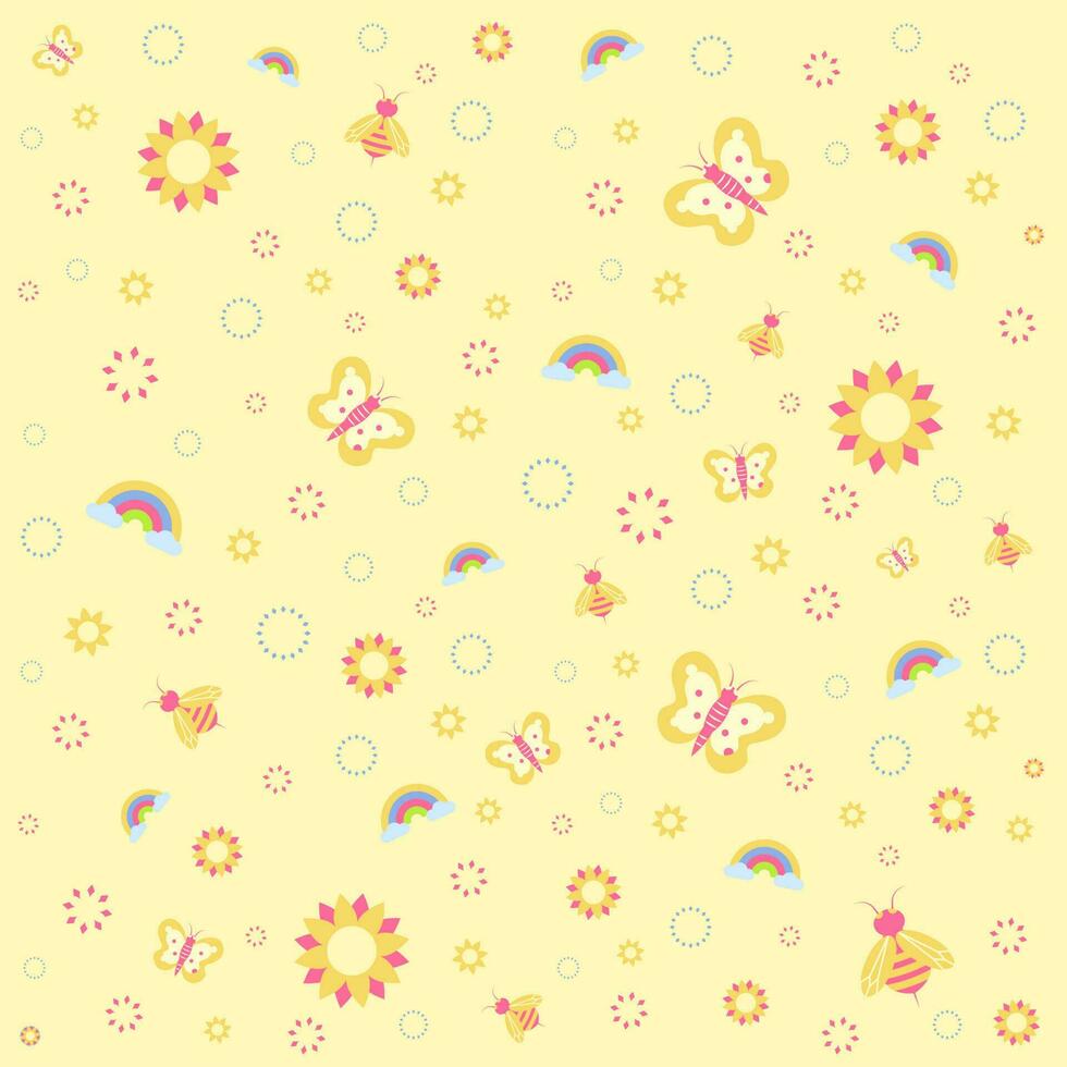 Boho Style Seamless Pattern Background. vector