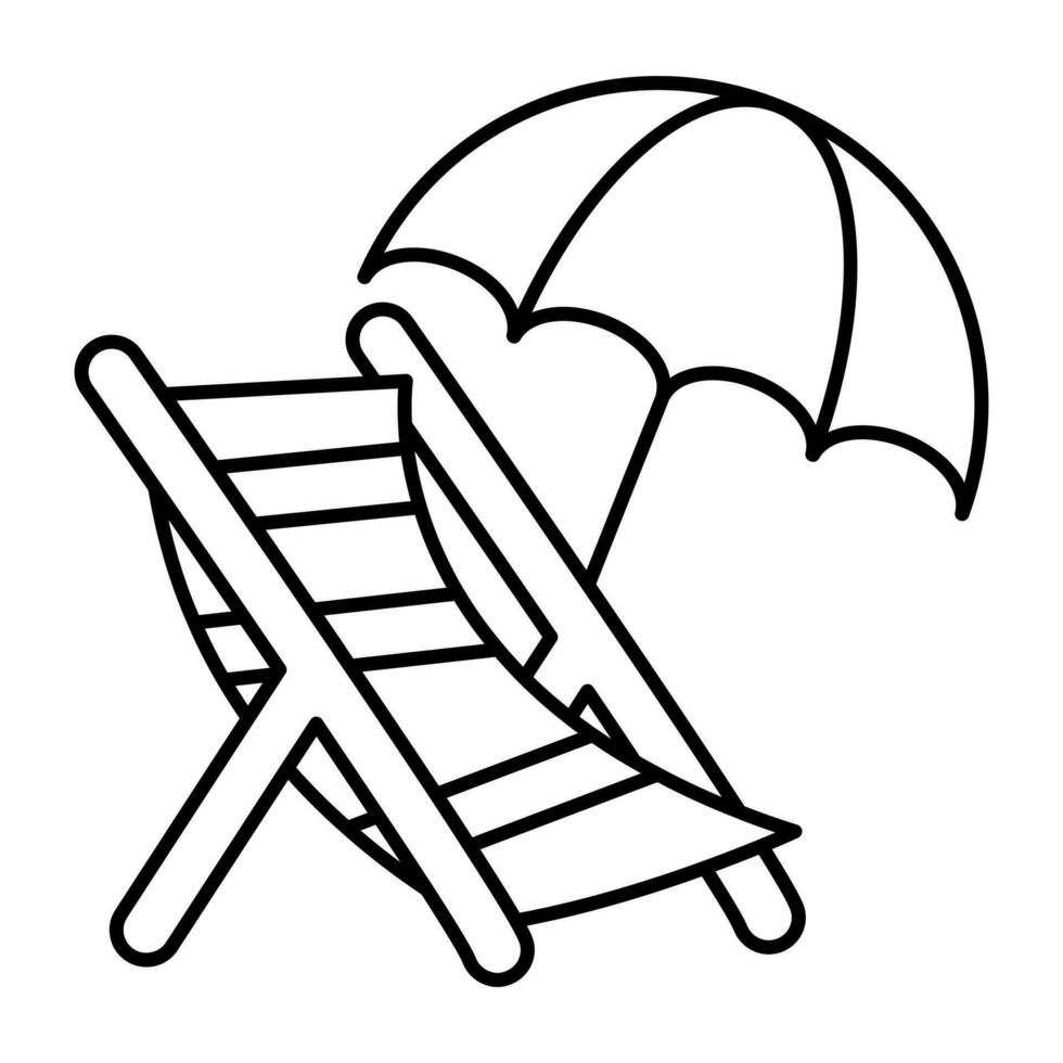 moderno diseño icono de cubierta silla vector