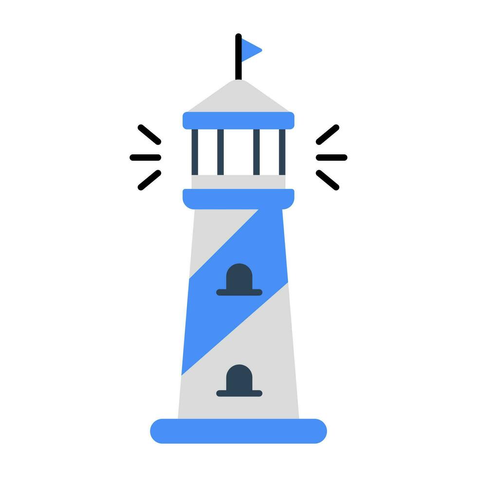 A unique design icon of lighthouse vector