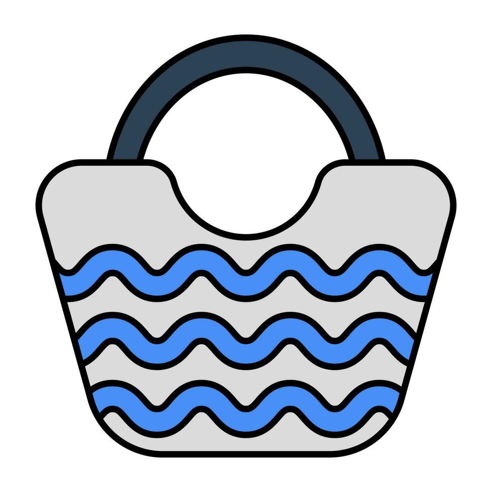 A unique design icon of purse vector