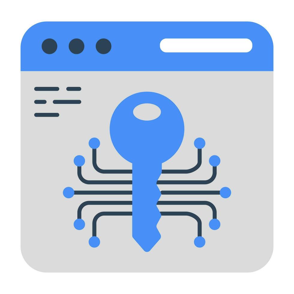 A unique design icon of web access vector