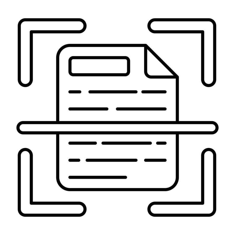 Modern design icon of file scanning vector