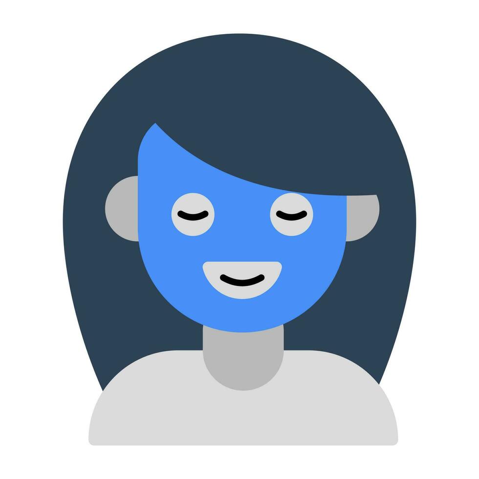 un hermosa diseño icono de facial máscara vector