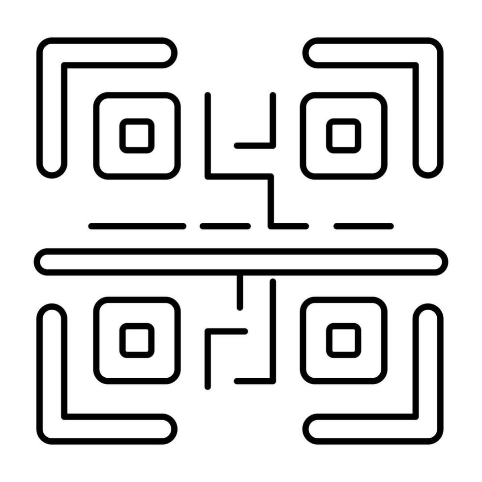 Perfect design icon of qr code vector