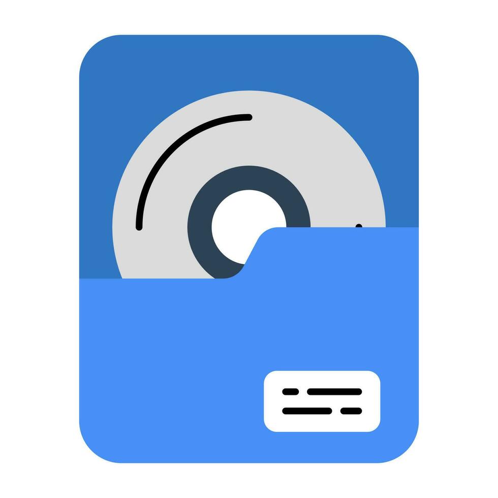 A unique design icon of audio folder vector