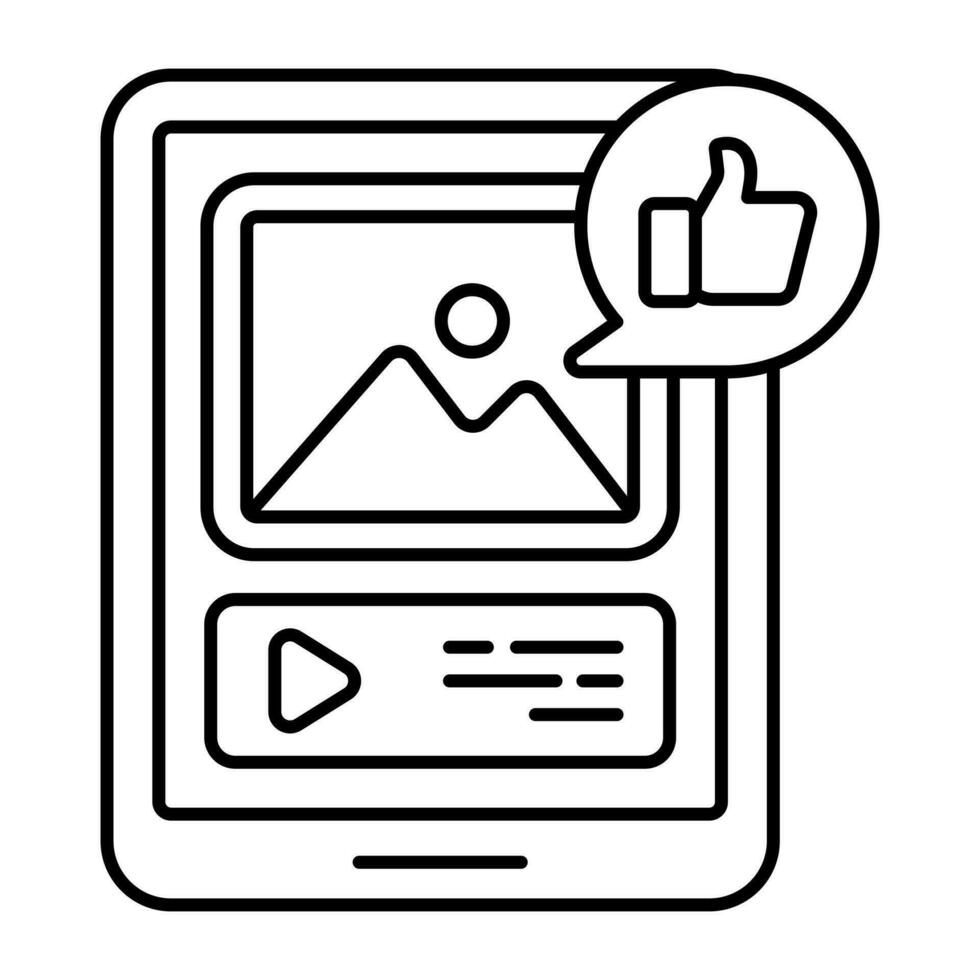 An icon design of social post 24153171 Vector Art at Vecteezy