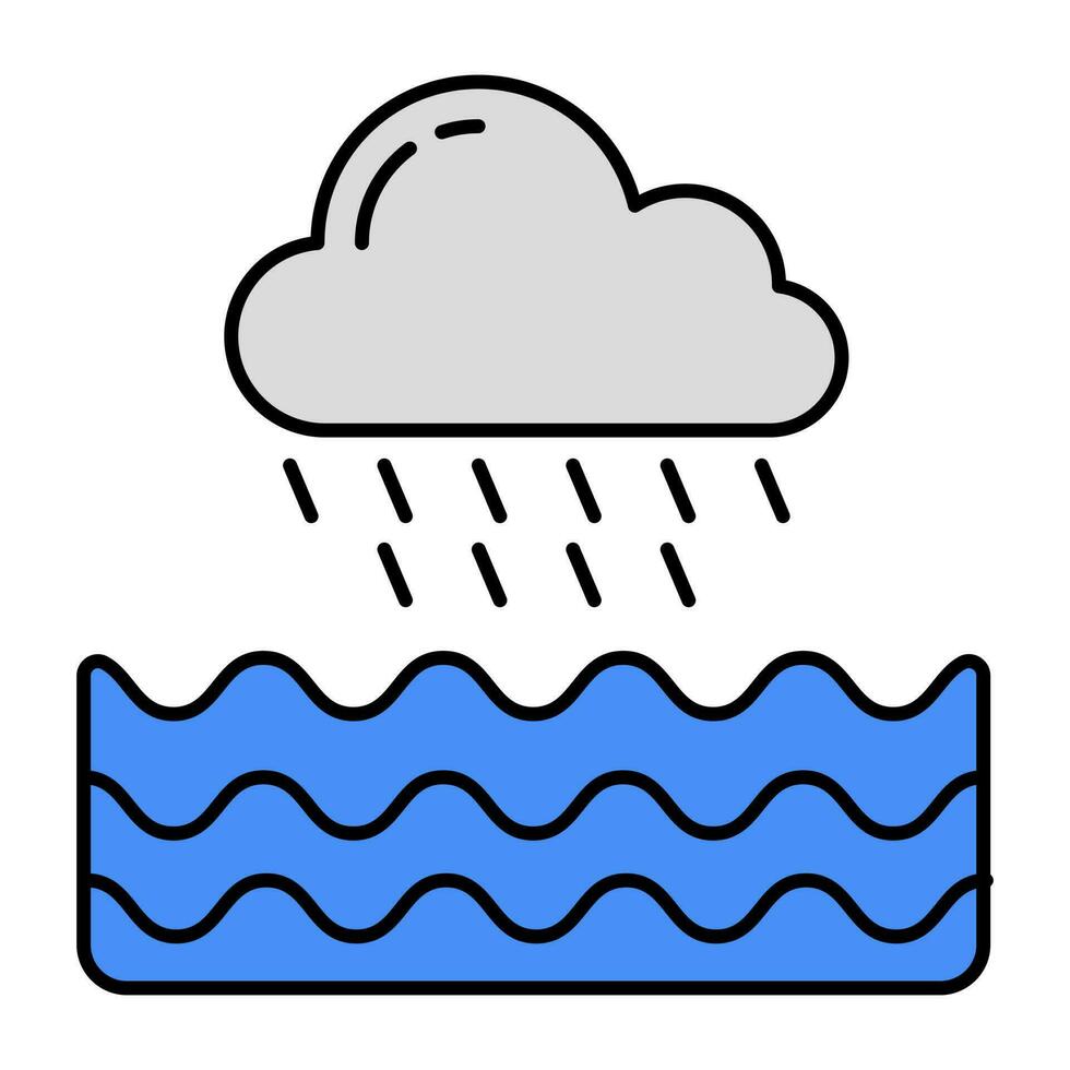 Rainfall icon in perfect design vector