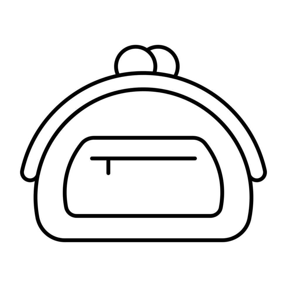 un único diseño icono de bolso vector