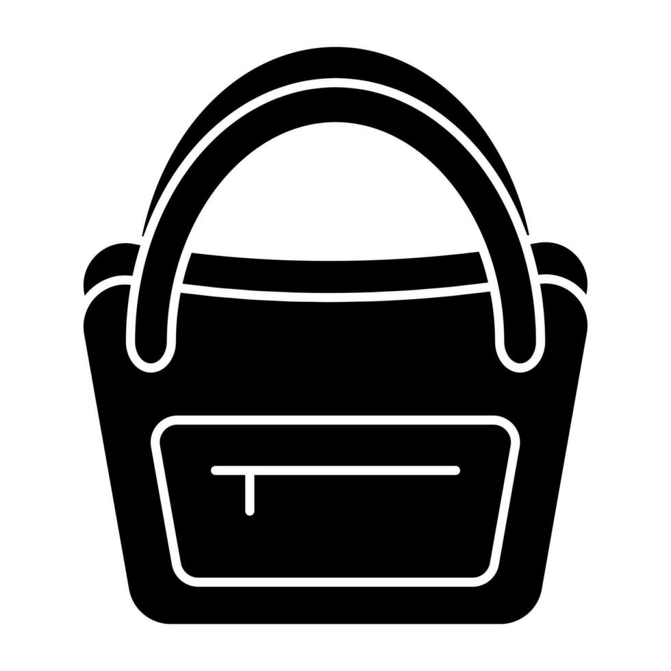 un icono diseño de bolso teniendo editable calidad vector