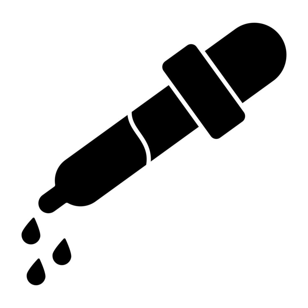 A unique design icon of dropper vector