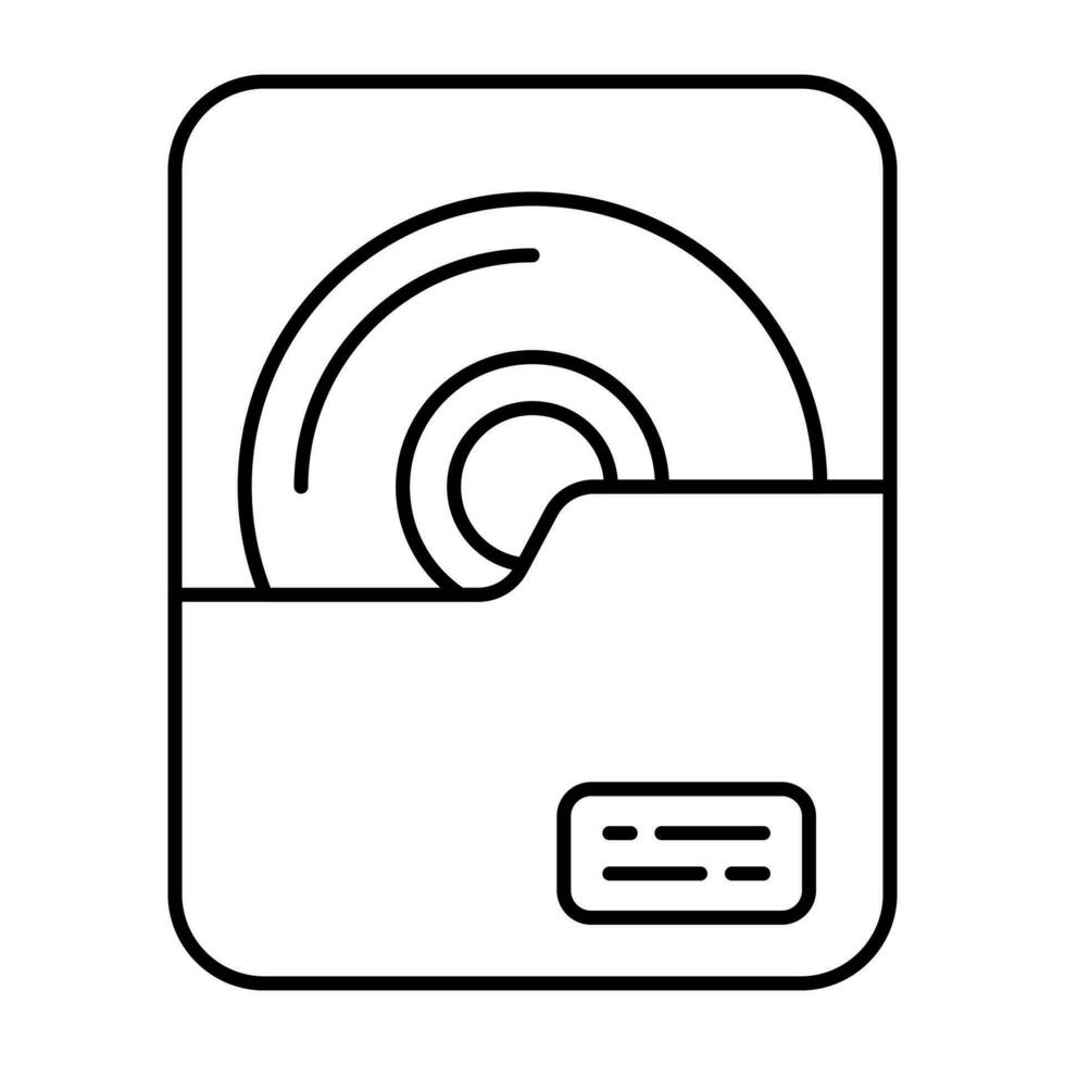 A unique design icon of audio folder vector