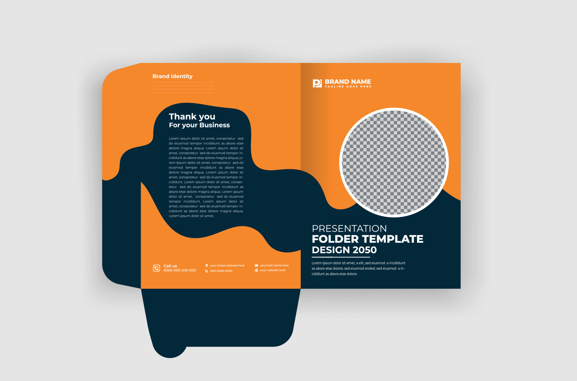 Business file folder design template and modern layout 24153652 Vector Art at Vecteezy