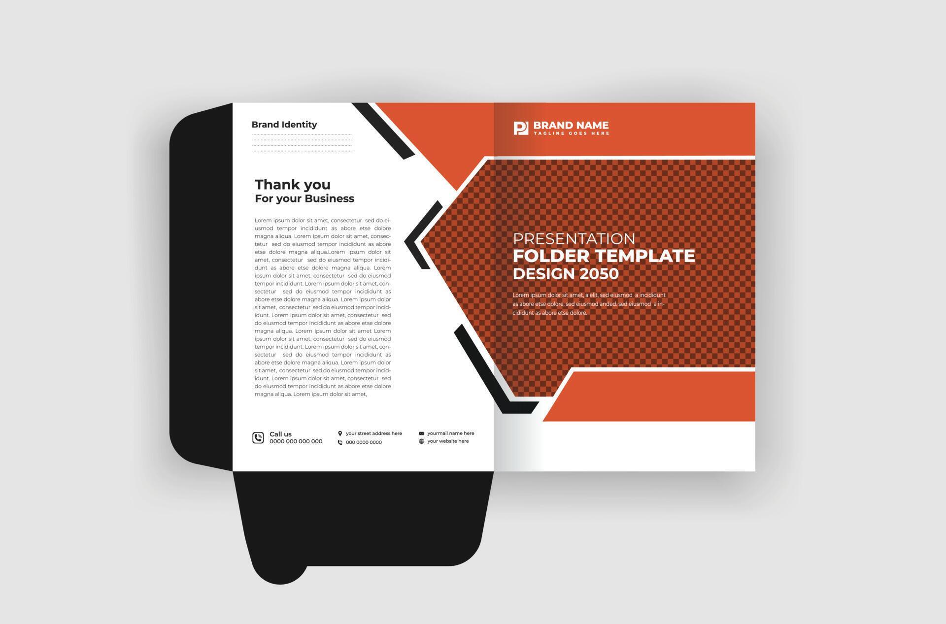 Business file folder design template and modern layout 24153655 Vector