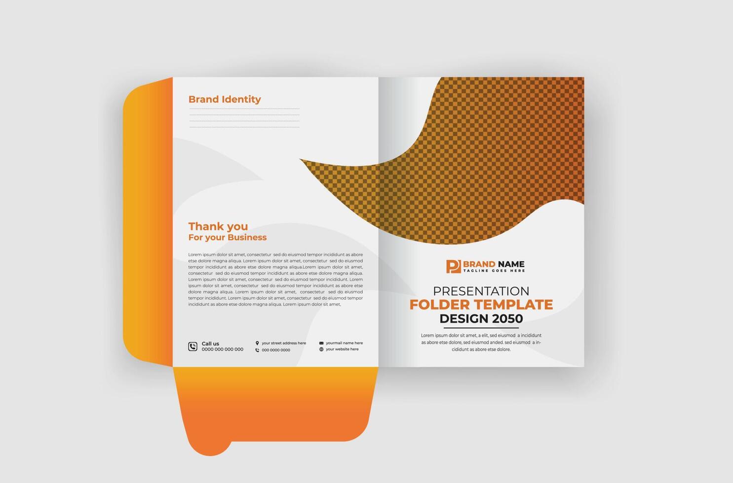 Business file folder design template and modern layout 24153665 Vector