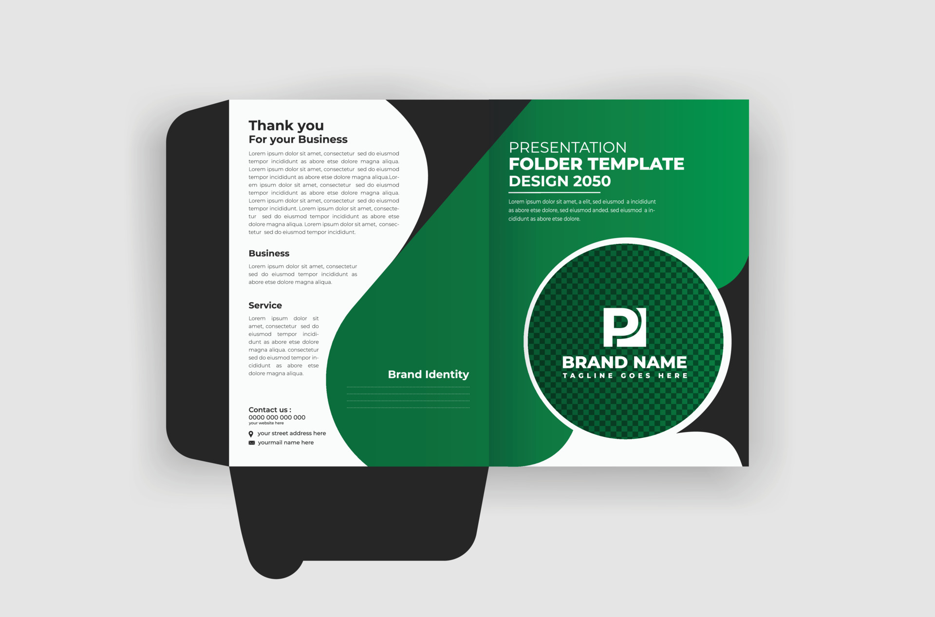 Business file folder design template and modern layout 24153670 Vector Art at Vecteezy