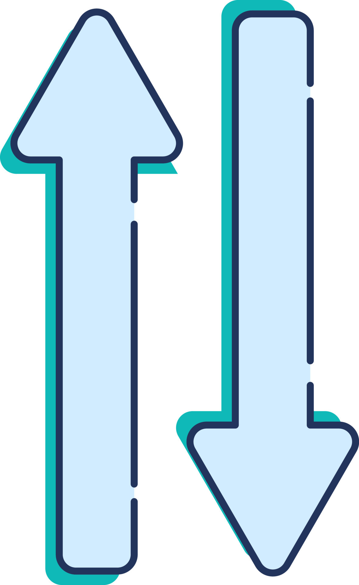 Flat Style Up And Down Arrow Icon In Blue Color 24153753 Vector Art At flat-style-up-and-down-arrow-icon-in-blue-color-24153753-vector-art-at