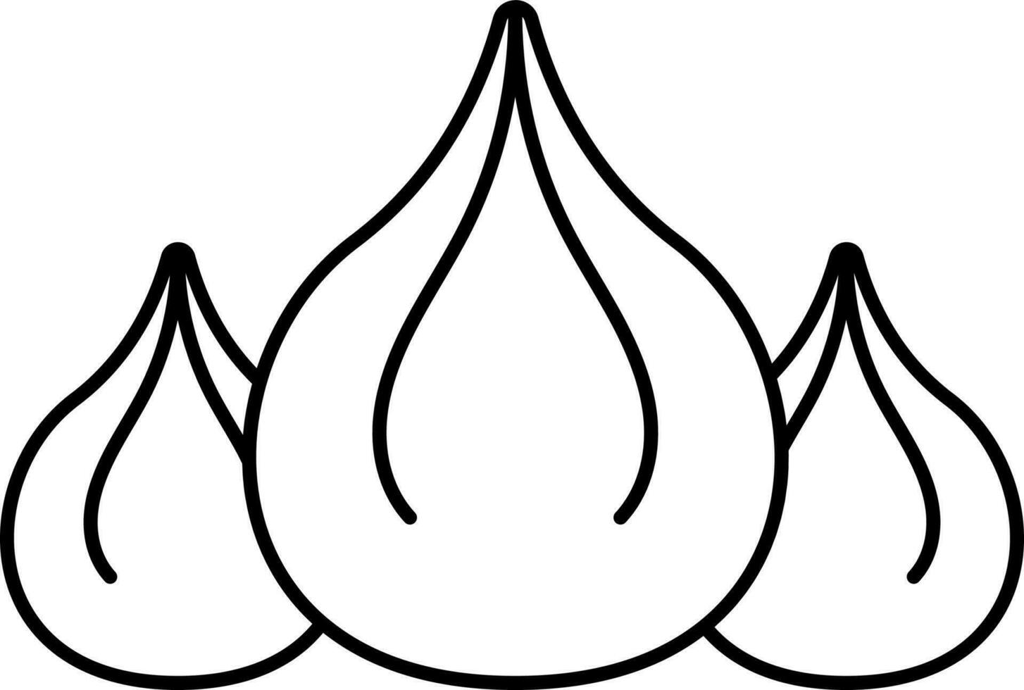 Isolated Modak Icon In Line Art. vector