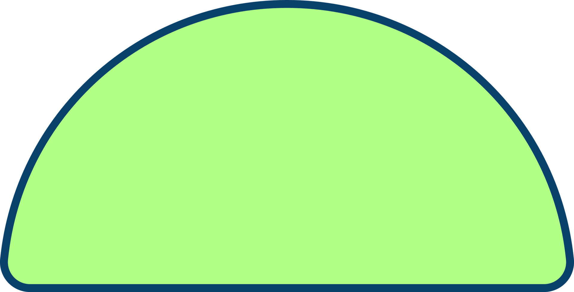 Half Circle Icon In Green Color. 24154007 Vector Art at Vecteezy