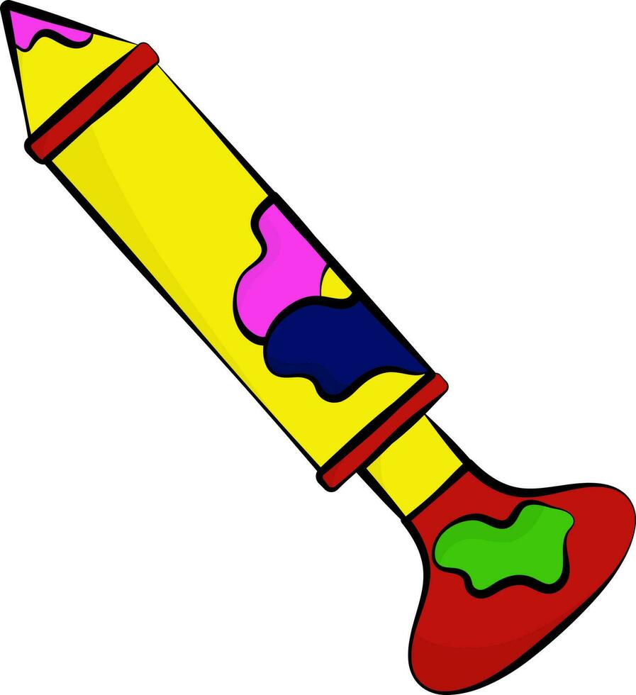 Colorful Pichkari Icon In Flat Style. vector