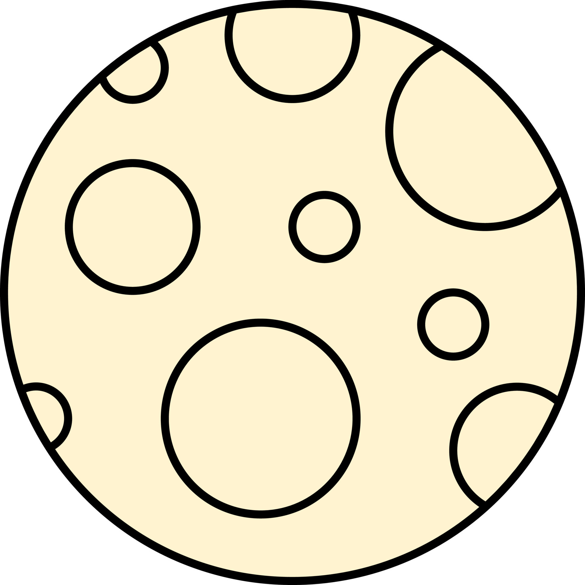Yellow Moon Icon In Flat Style. 24154439 Vector Art at Vecteezy