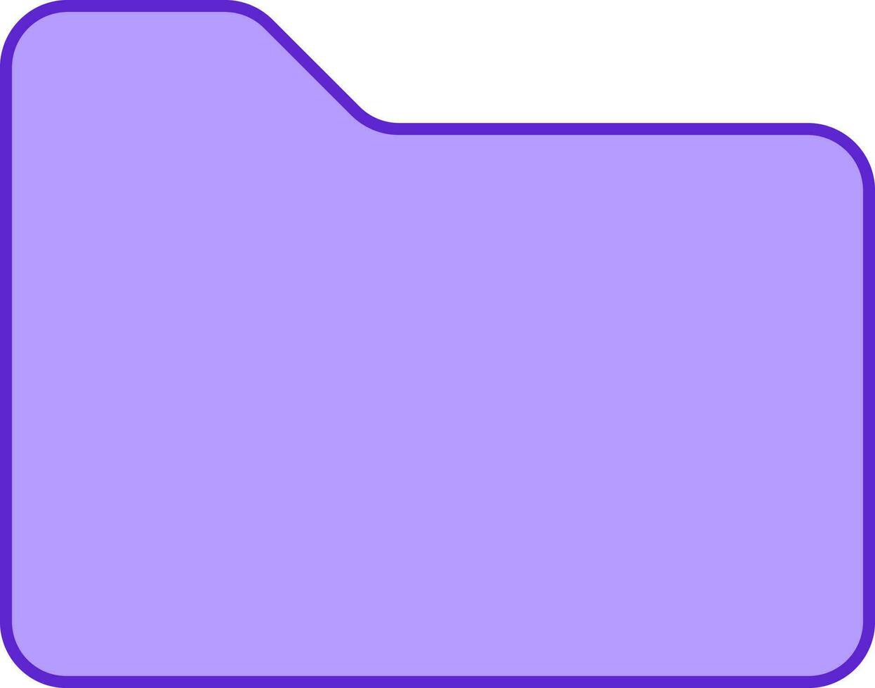 Isolated Folder Icon In Violet Color. vector