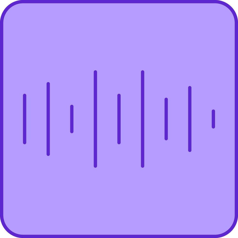 Flat Barcode Square Icon In Violet Color. vector