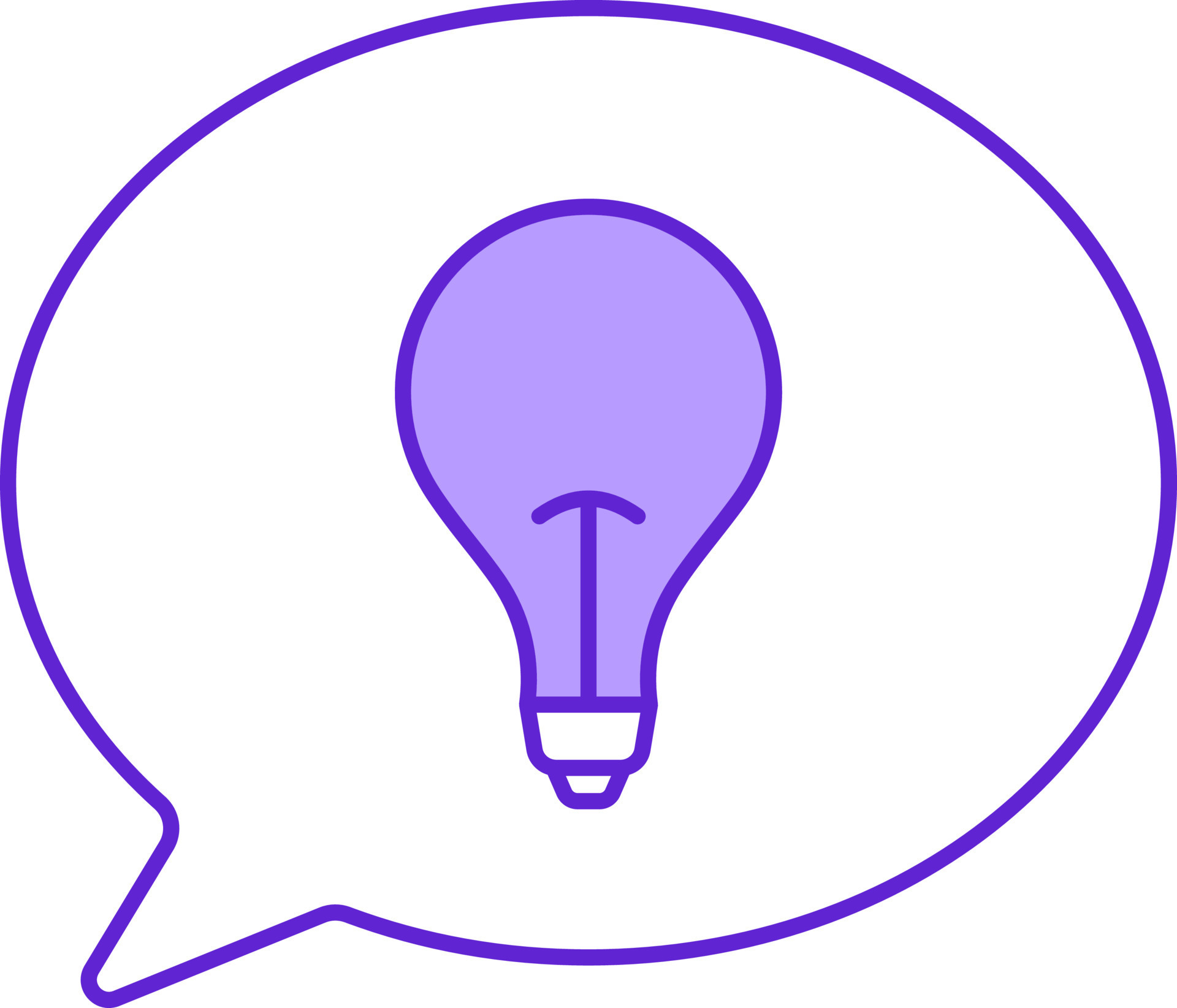 Violet And White Messenger Lite Icon Or Symbol. 24154512 Vector Art at