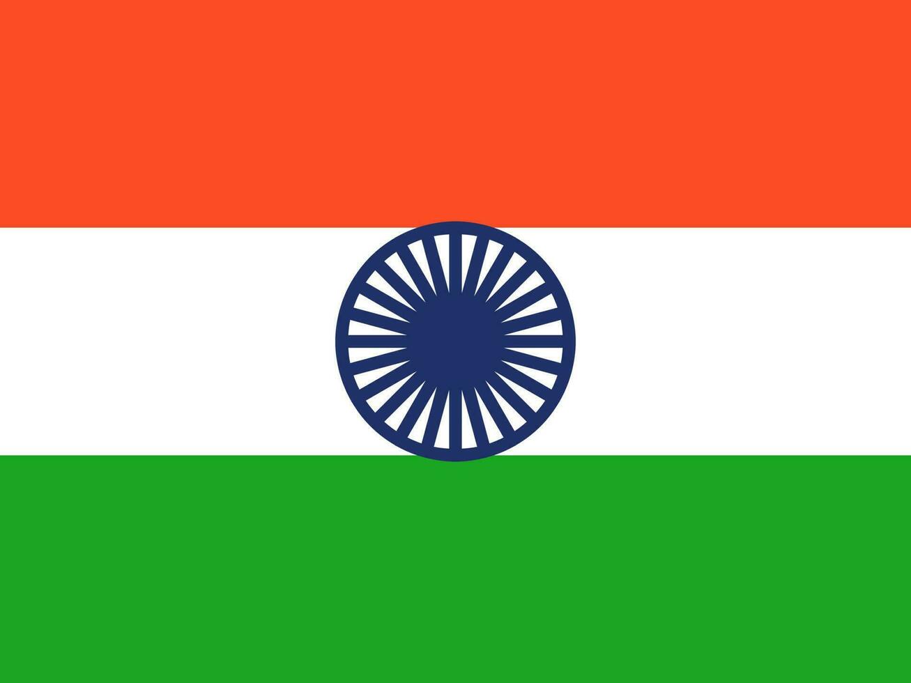 Indian National Flag Icon Or Symbol. vector