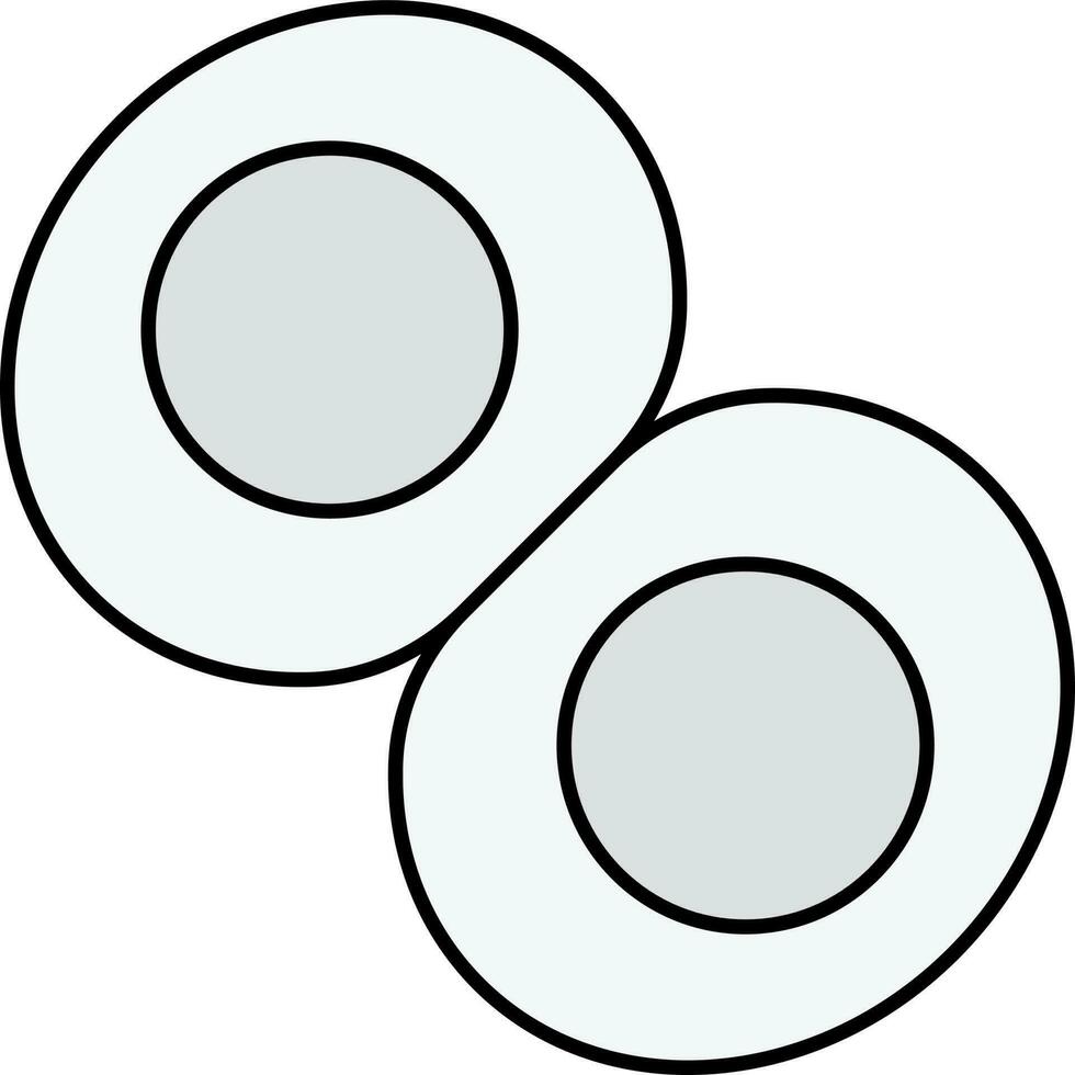 Grey And White Cells Icon Or Symbol. vector