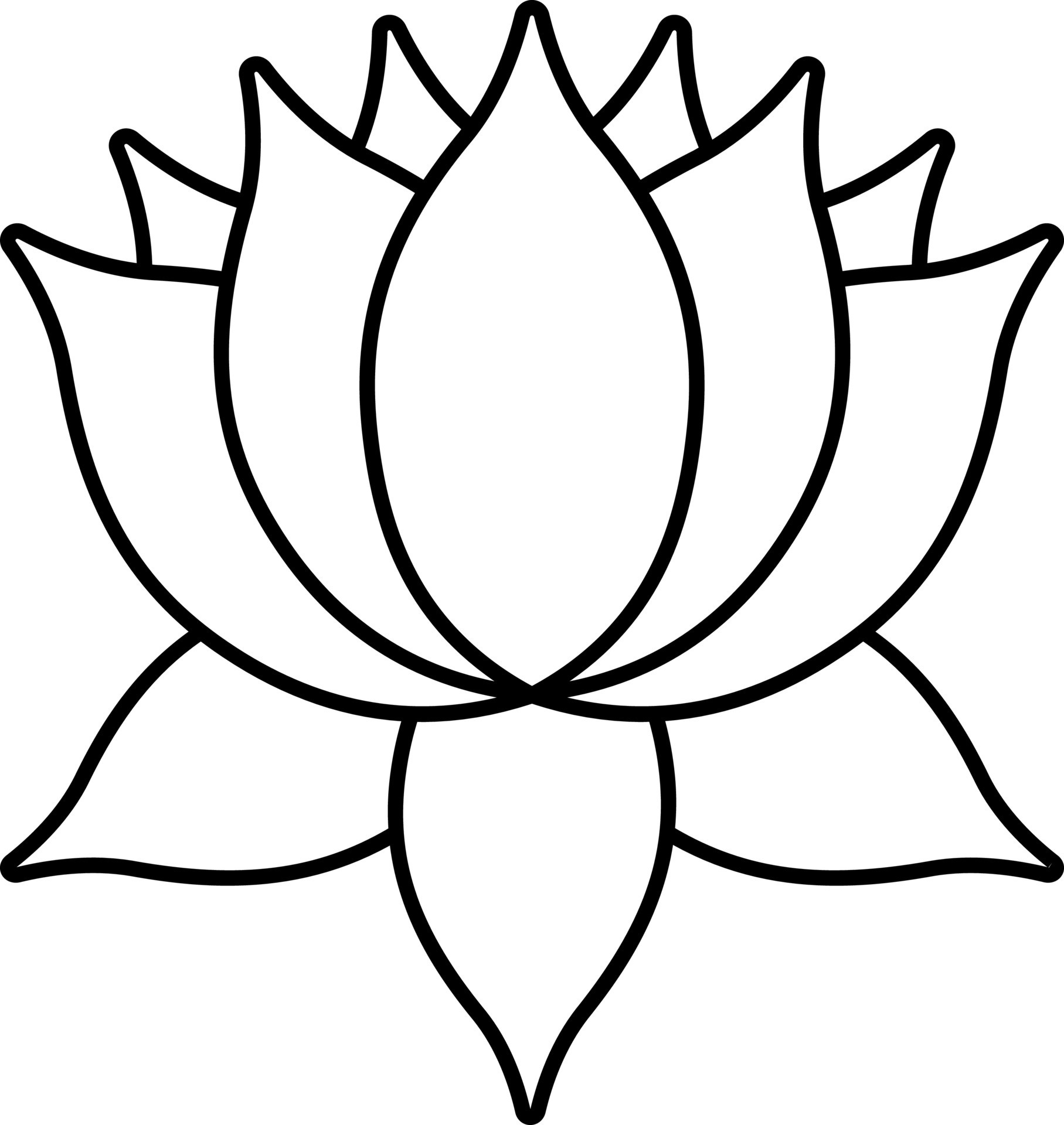 black-outline-illustration-of-lotus-flower-icon-24154681-vector-art-at