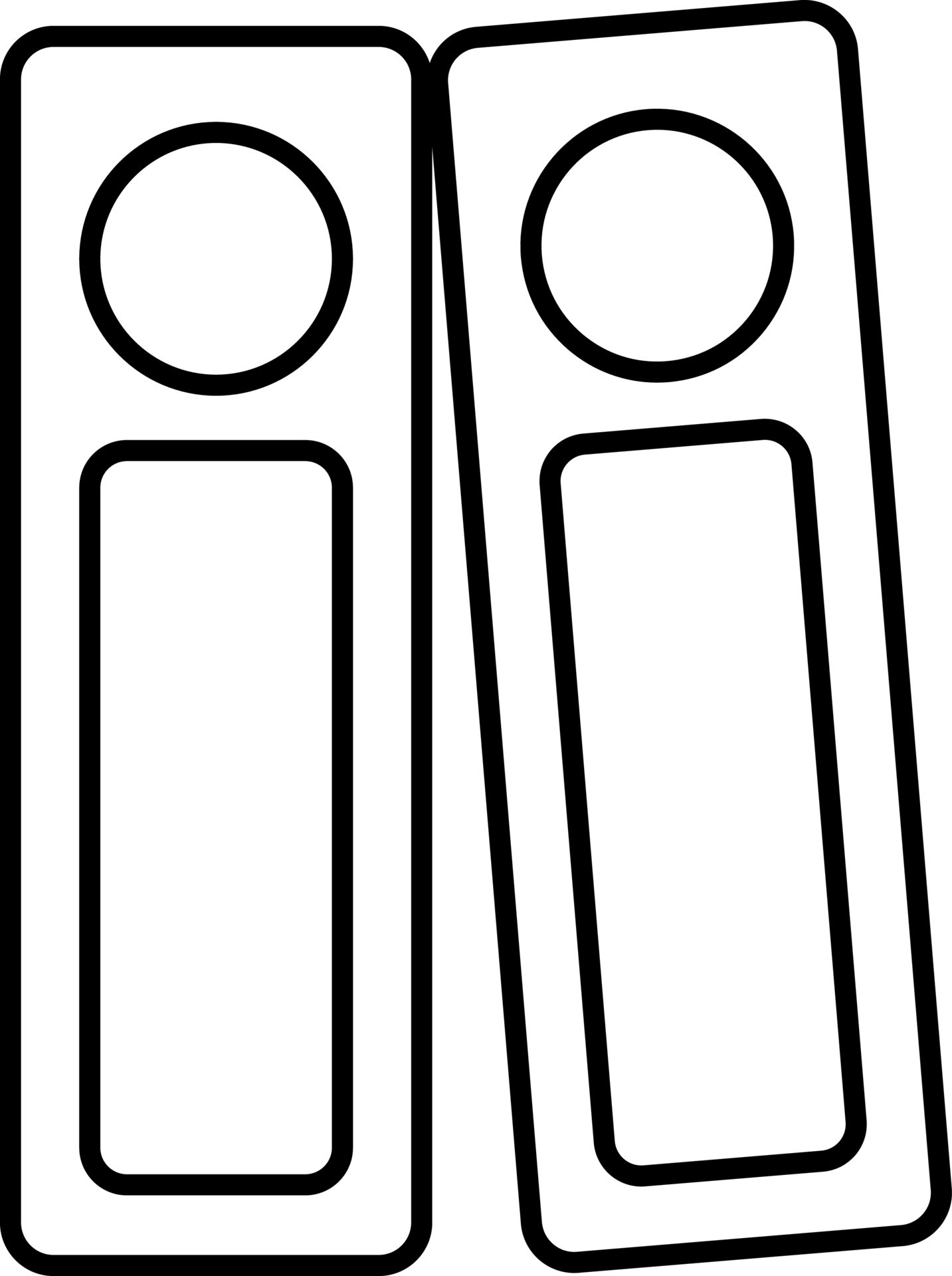 Black Thin Linear Style Ring Binders Icon. 24155158 Vector Art at Vecteezy