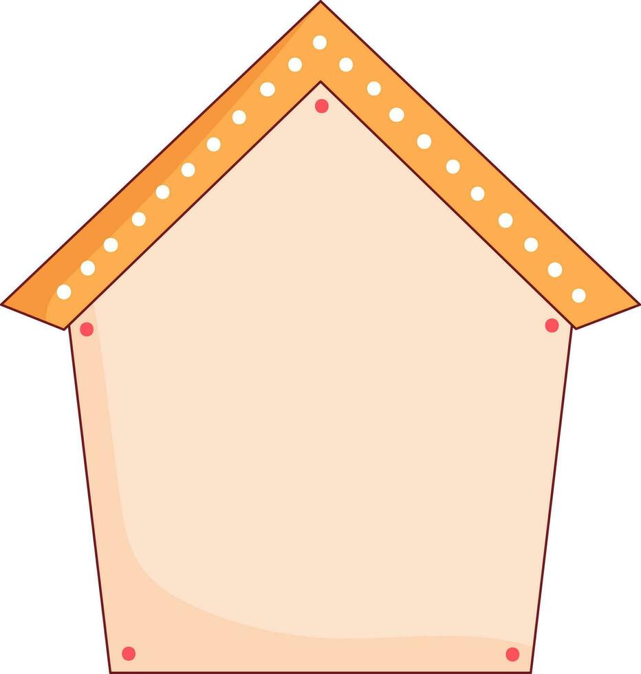 Isolated Hut Icon In Flat Style. vector