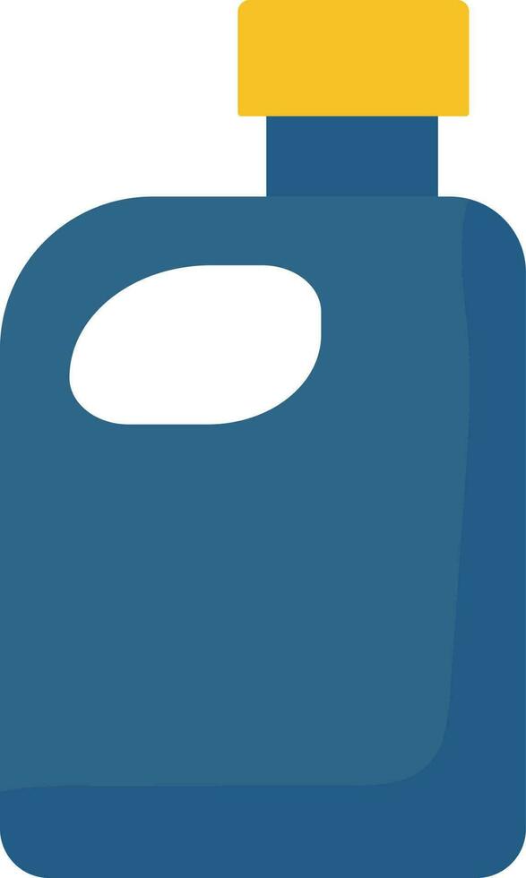 Jerrycan Icon In Blue And Yellow Color. vector
