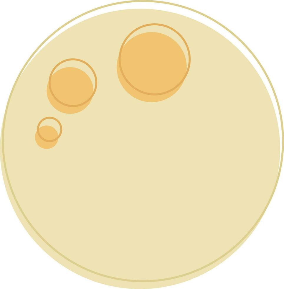 Yellow Full Moon Icon Or Symbol. vector