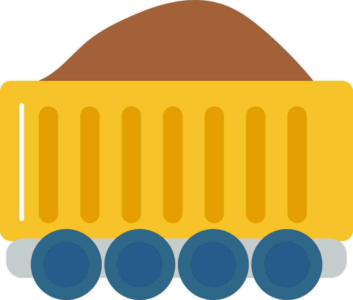 Material Wagon Blue And Yellow Icon. 24155684 Vector Art at Vecteezy
