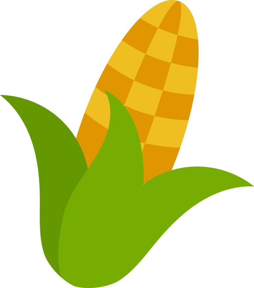 Isolated Corn Icon In Flat Style. vector