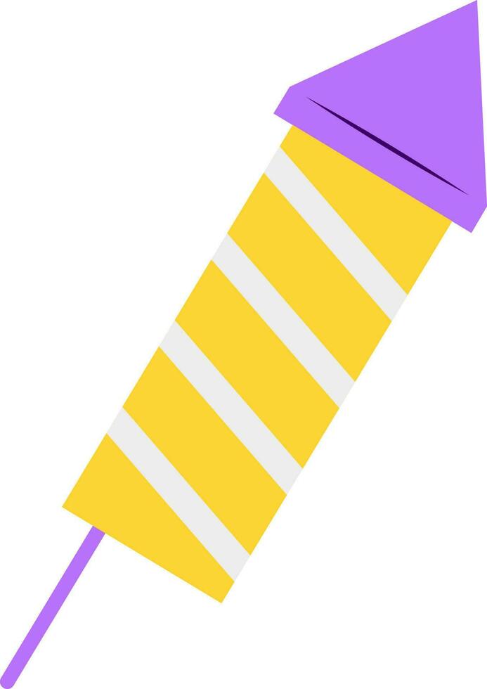 plano ilustración de petardo cohete icono. vector