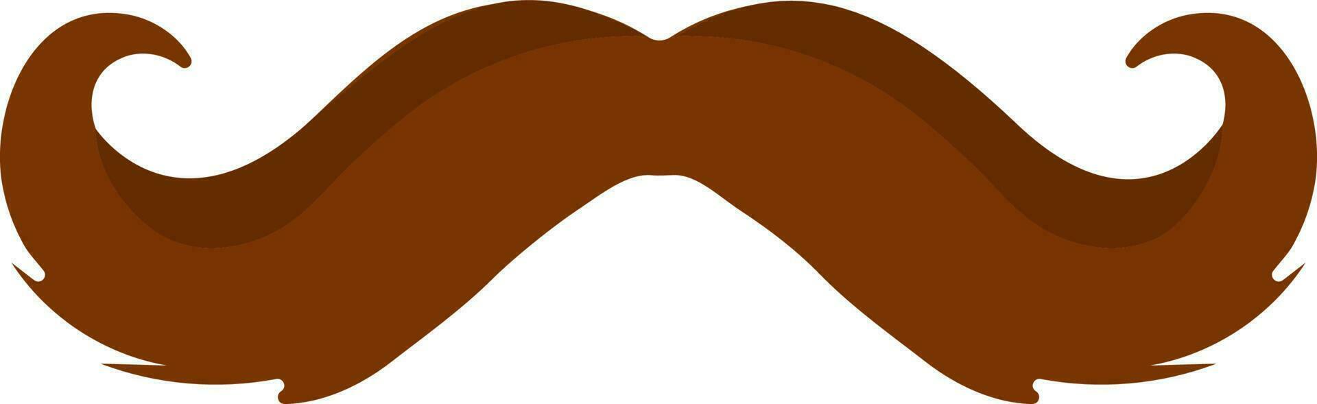 Flat Style Mustache Icon Or Symbol. vector