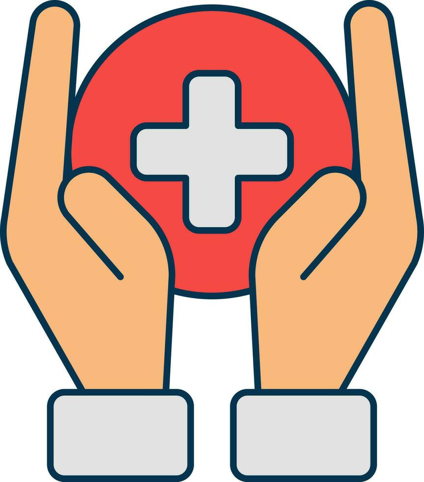 Vector Illustration Of Medical Support.