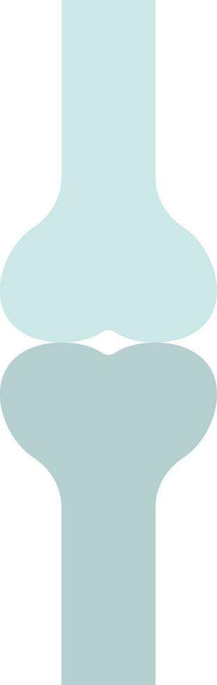Flat Joint Anatomy Icon In Grey Color. vector