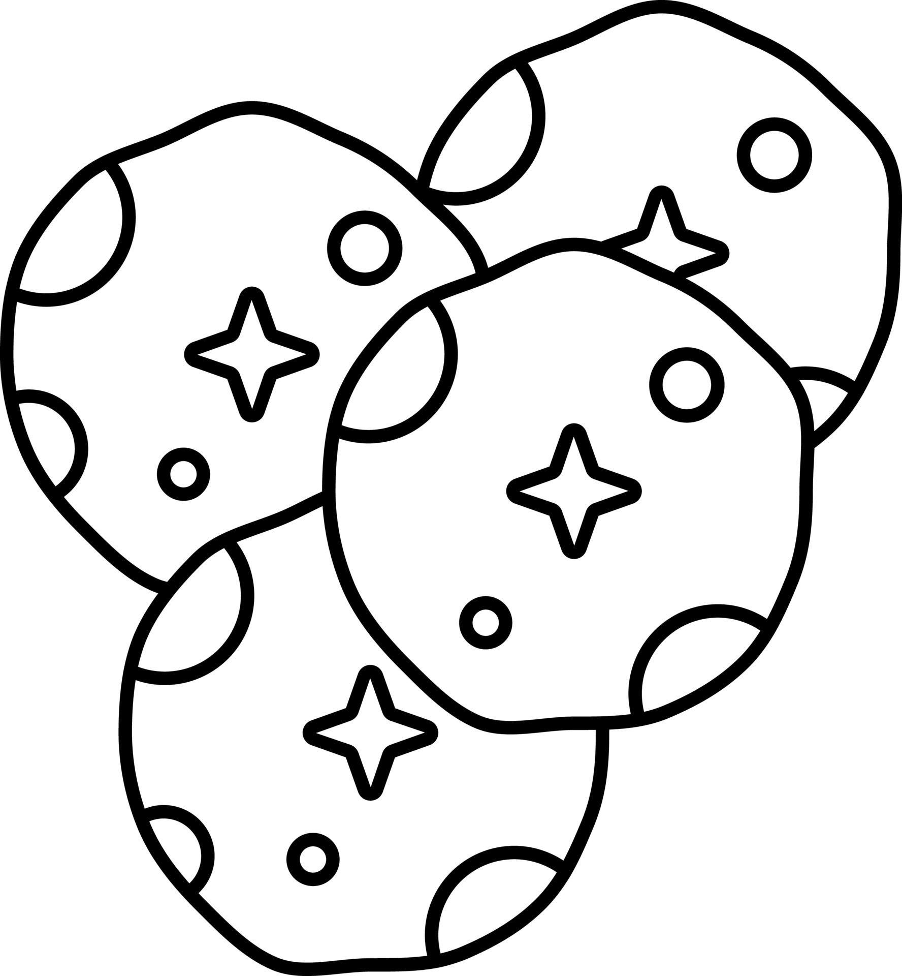 Black Outline Banana Chips Icon Or Symbol. 24156687 Vector Art at Vecteezy