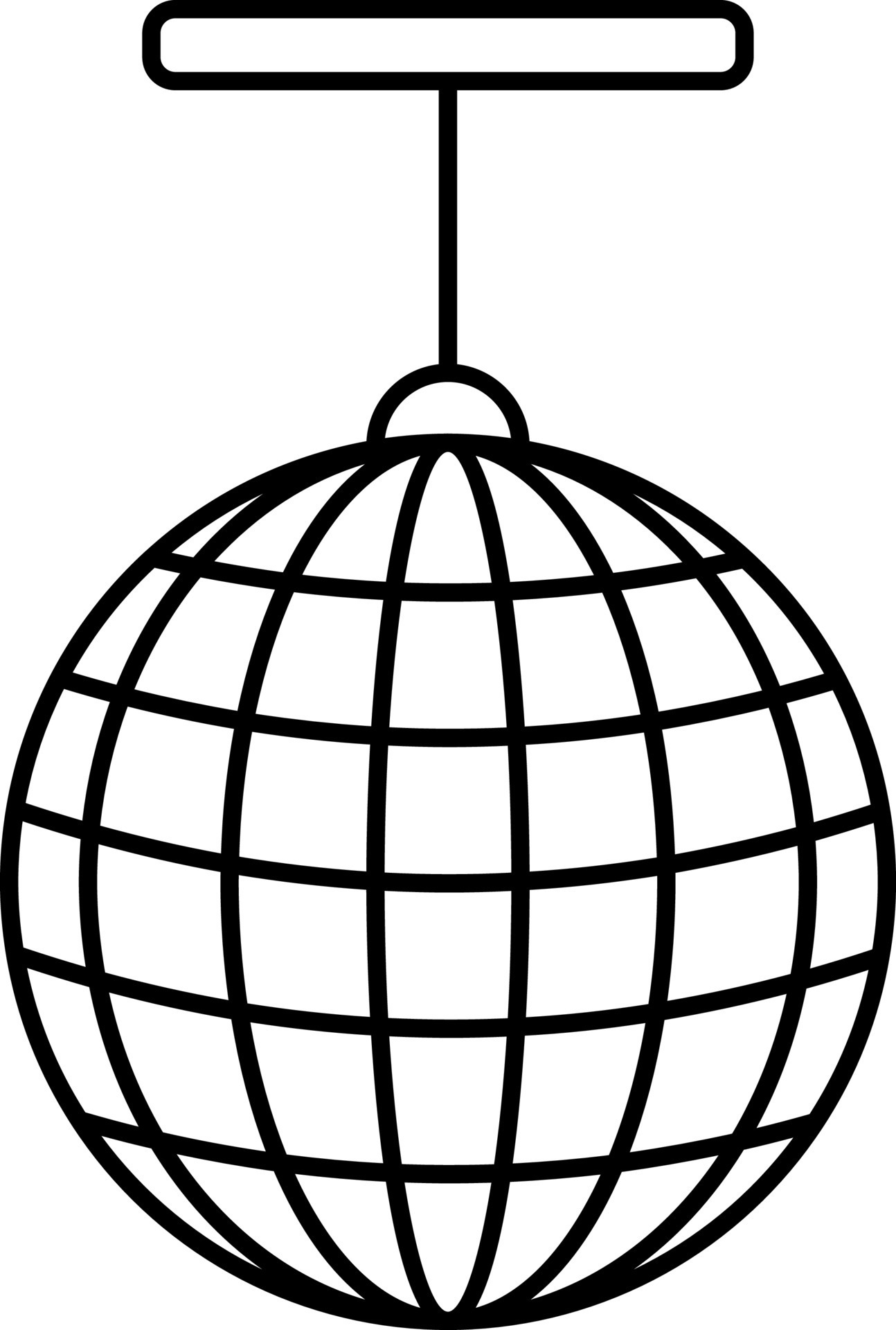 Isolated Disco Ball Icon In Black Line Art. 24156785 Vector Art at Vecteezy Isolated Disco Ball Icon In Black Line Art. 24156785 Vector Art at Vecteezy